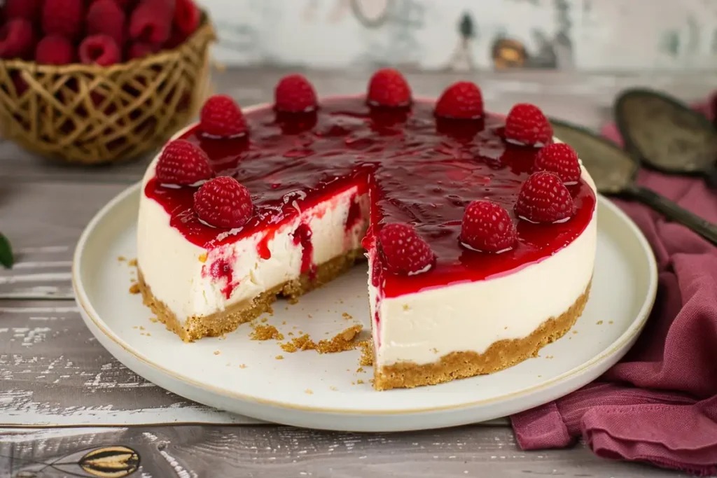 Recept na malinový tvarohový koláč