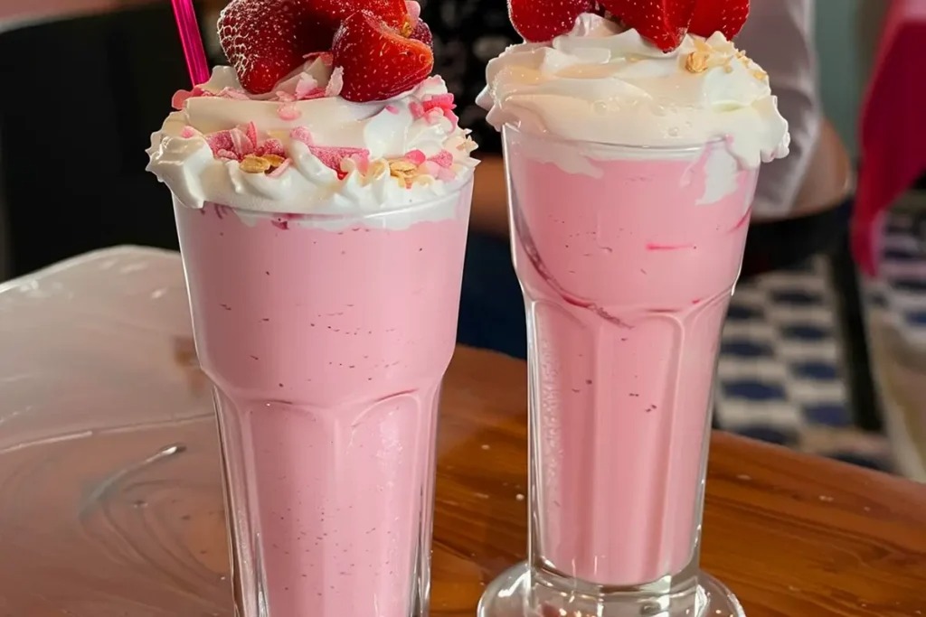 Recept na jahodový mléčný koktejl