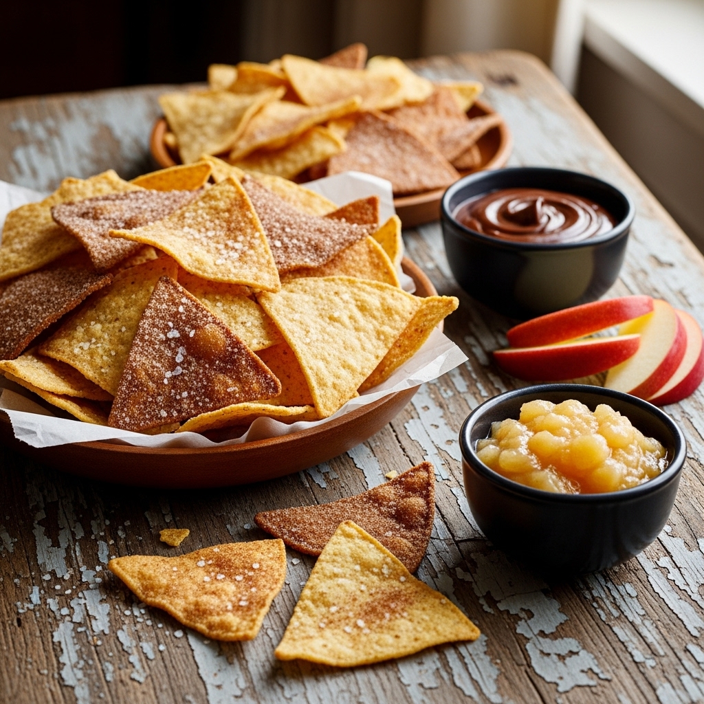 Domácí sladké a slané chipsy