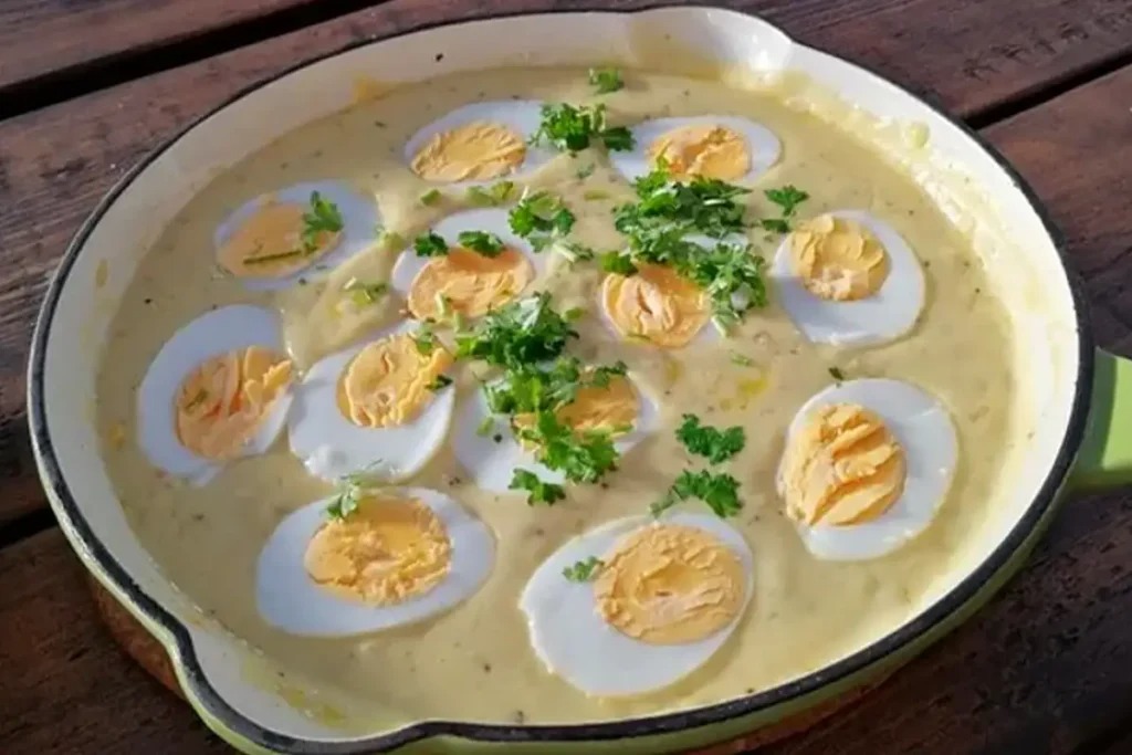 Vejce v hořčicové omáčce recept