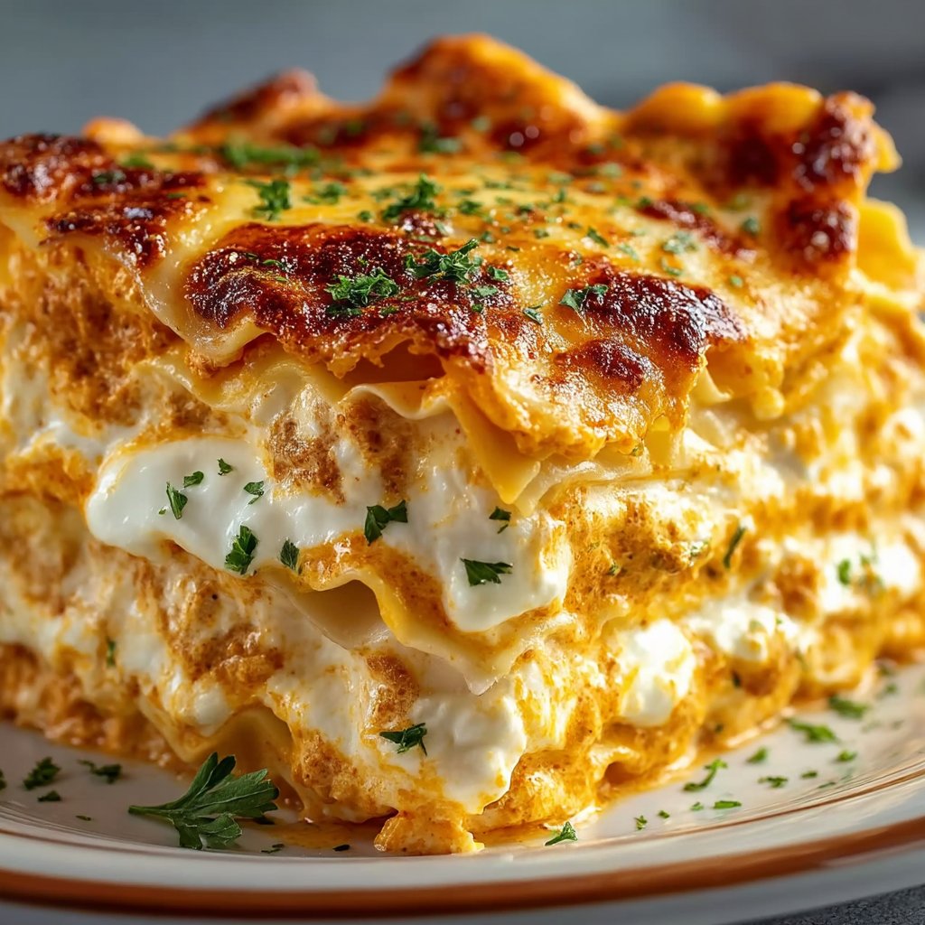 Lasagne s buffalo kuřecím masem