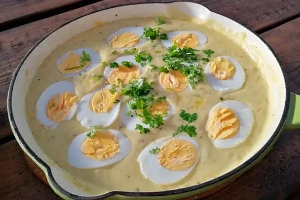 Vejce v hořčicové omáčce recept