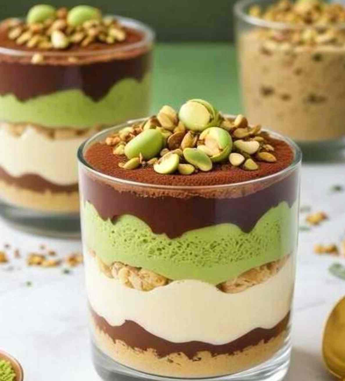Dubajské tiramisu ve sklenici