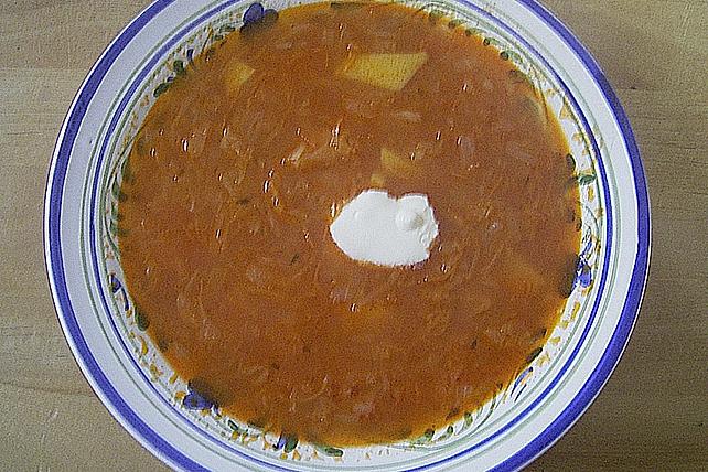 Polévka z kysaného zelí