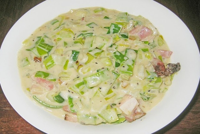 Jarní zelenina se smetanou