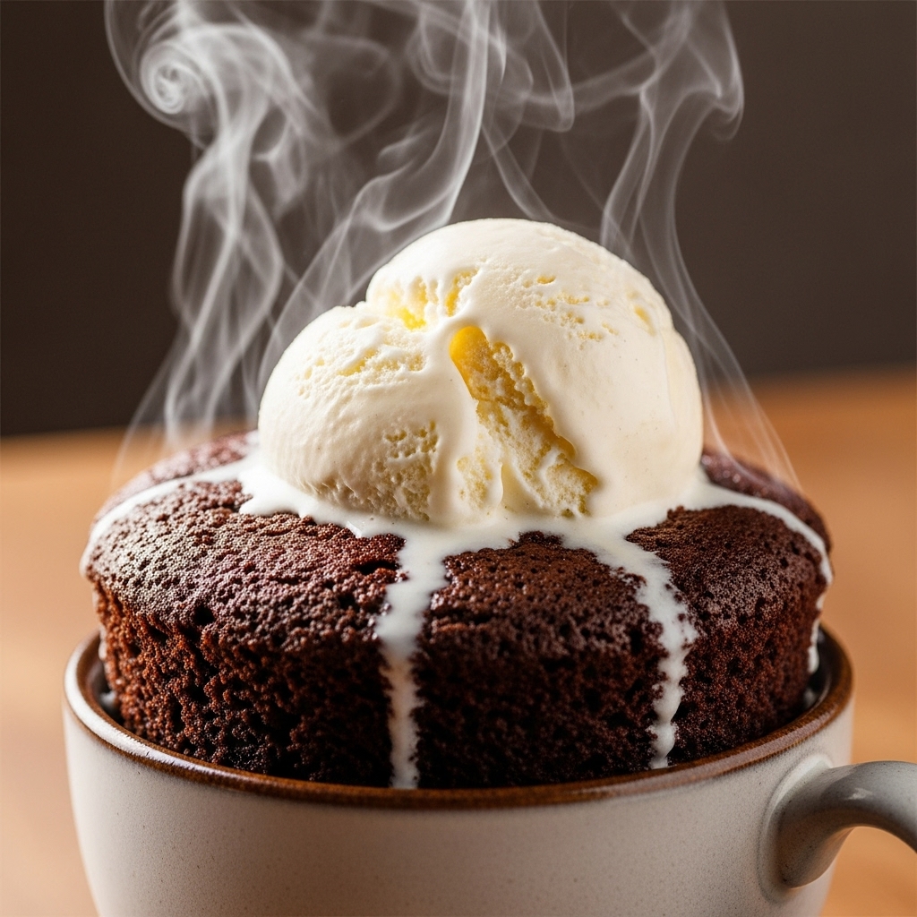 Mikrovlnný brownie v kelímku