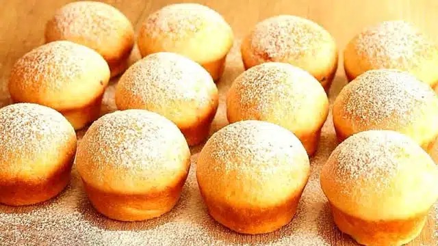 Tvarohové muffiny s vanilkovým pudinkem – recept