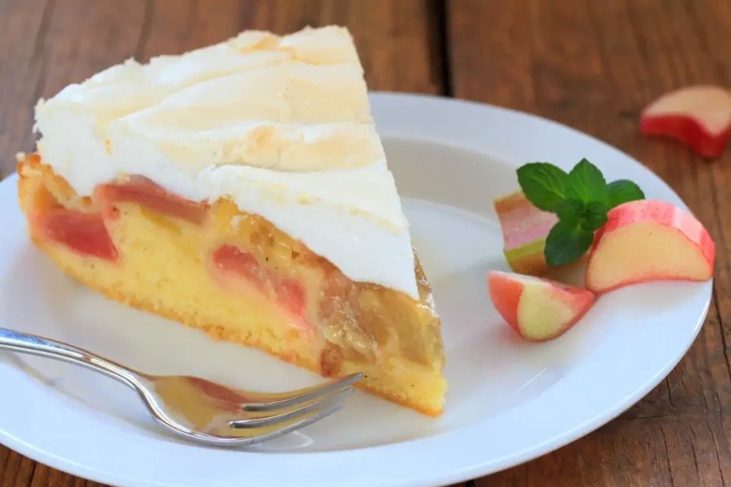 Rebarborový koláč se sněhem recept