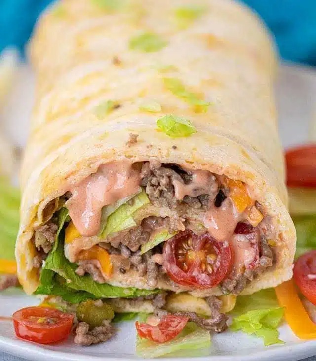 Big Mac rolka s hodně omáčky – recept