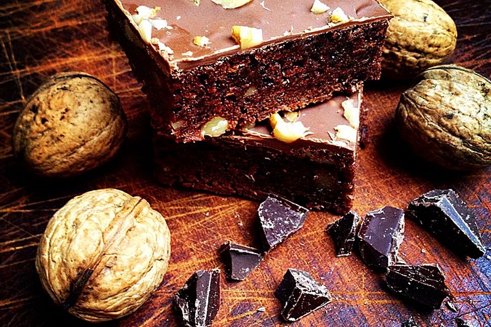 Americké dvojité čokoládové brownies