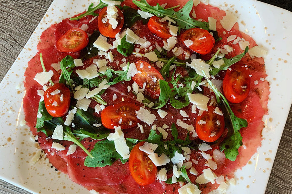 Carpaccio z hovězího masa