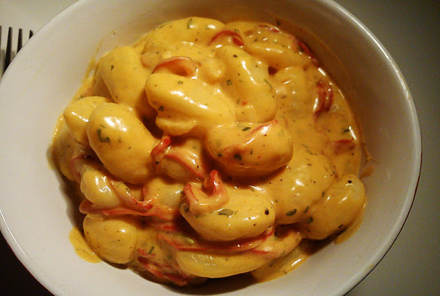 Gnocchi s paprikovou smetanovou omáčkou