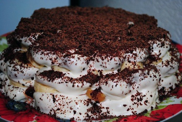 Mraveniště s banány bez chutného pečení