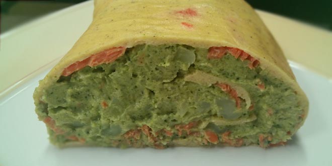 Nízkosacharidová rolka s lososem a pečeným brokolicovým pyré – skvělá chuť!