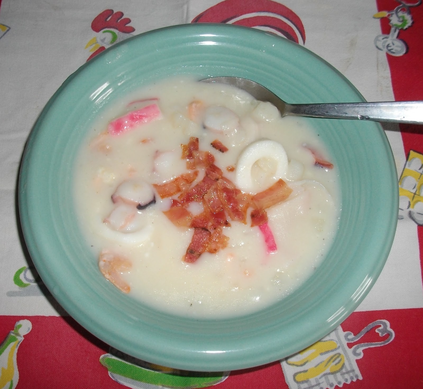 Rybí polévka s mořskými plody