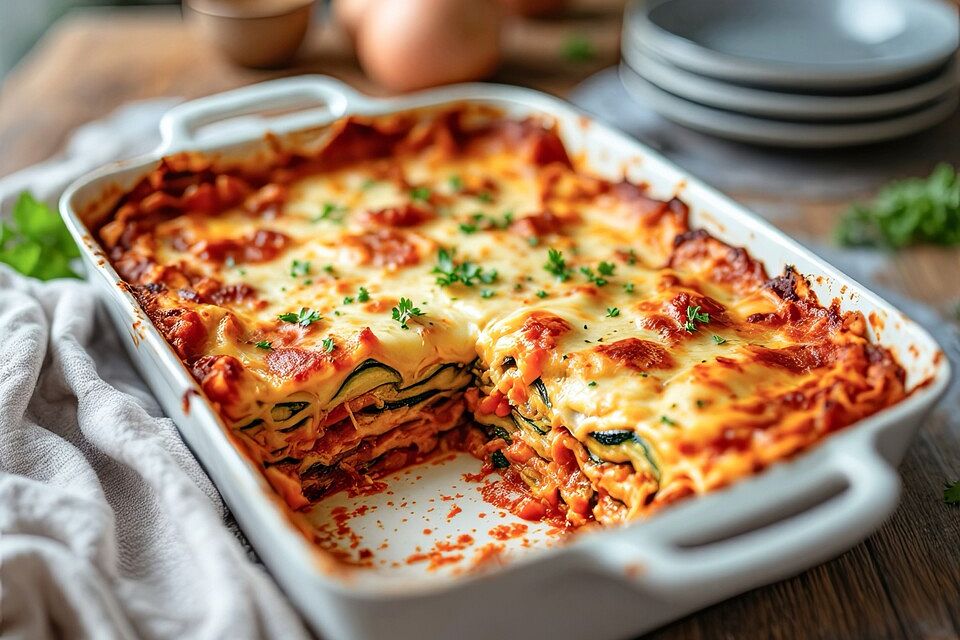Julienčina jemná zeleninová lasagne