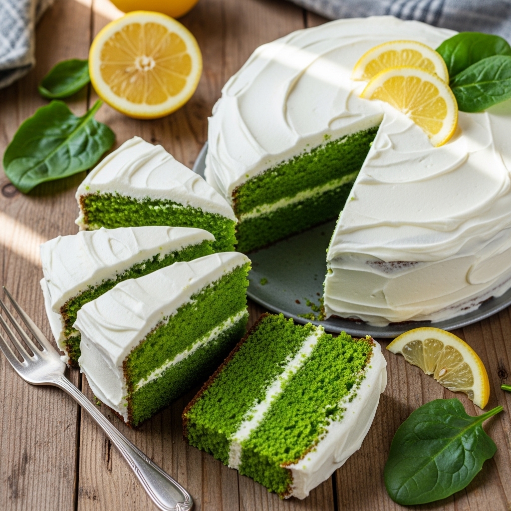 Špenátový koláč (Ispanakli Kek – Turecký špenátovo-citronový koláč)