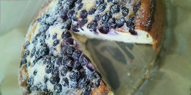 Nízkosacharidový borůvkový cheesecake (bez mouky a cukru)