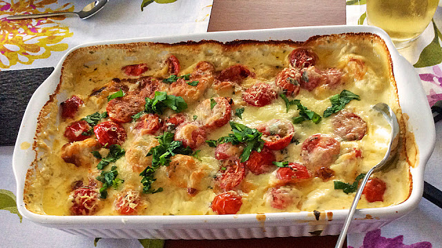 Mozzarella kuře v lahodné bazalce