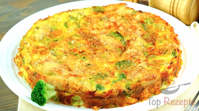 Sytá FITNESS brokolicový koláč bez mouky