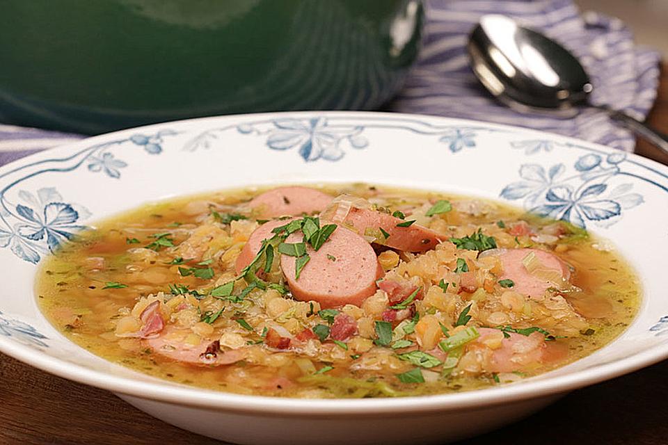 Schneller linseneintopf