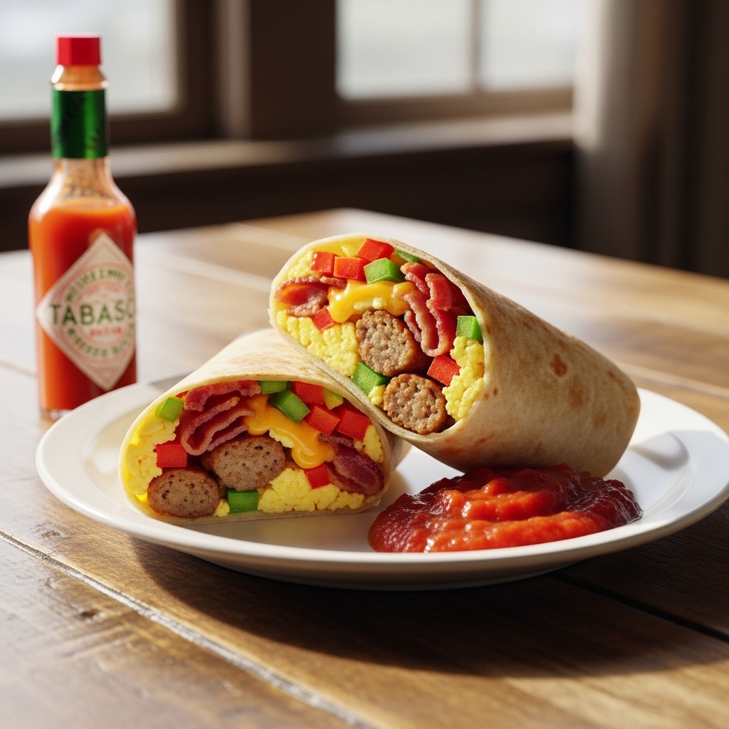 Snídaňové burritos