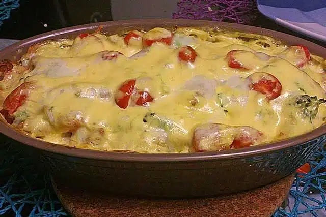 Gyrosový zapékaný s omáčkou holandskou – jednoduchý recept