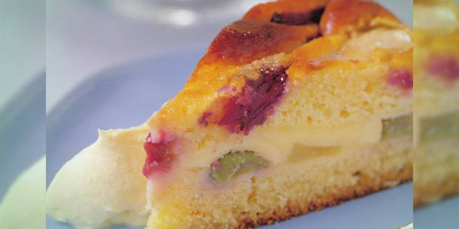 Nízkosacharidový rebarborový koláč