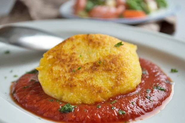 Polentascheiben gebraten