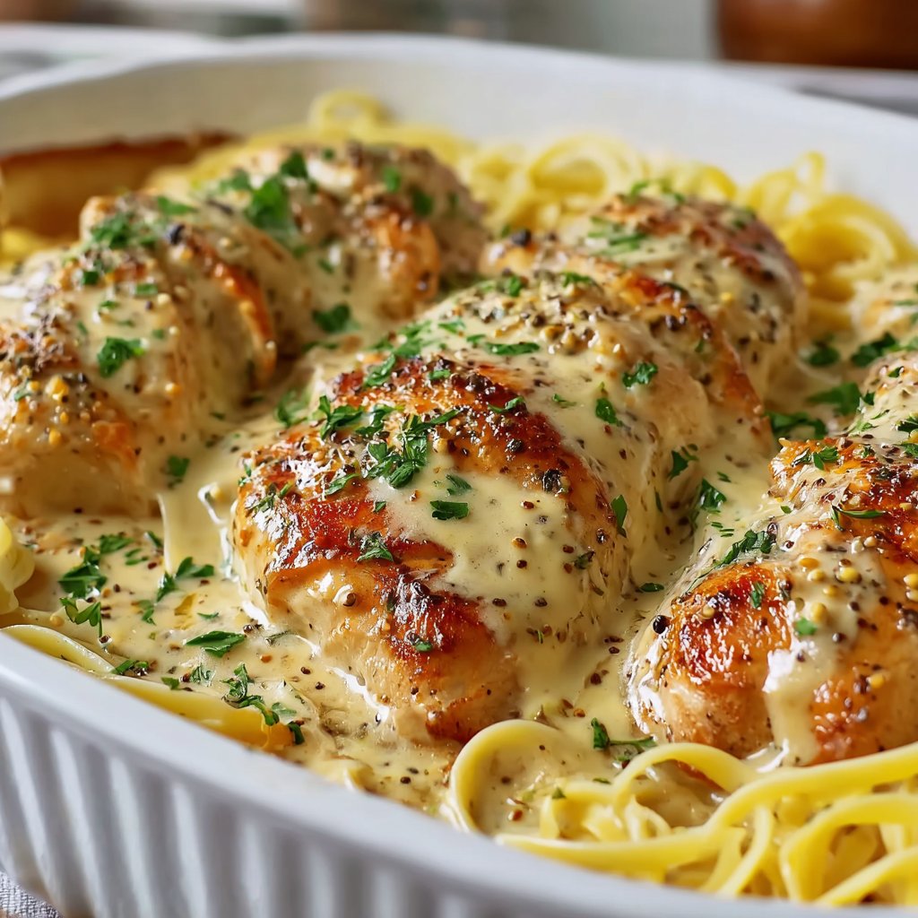 Krémové Caesar kuřecí potěšení – Jemné kuře v krémové Caesar omáčce