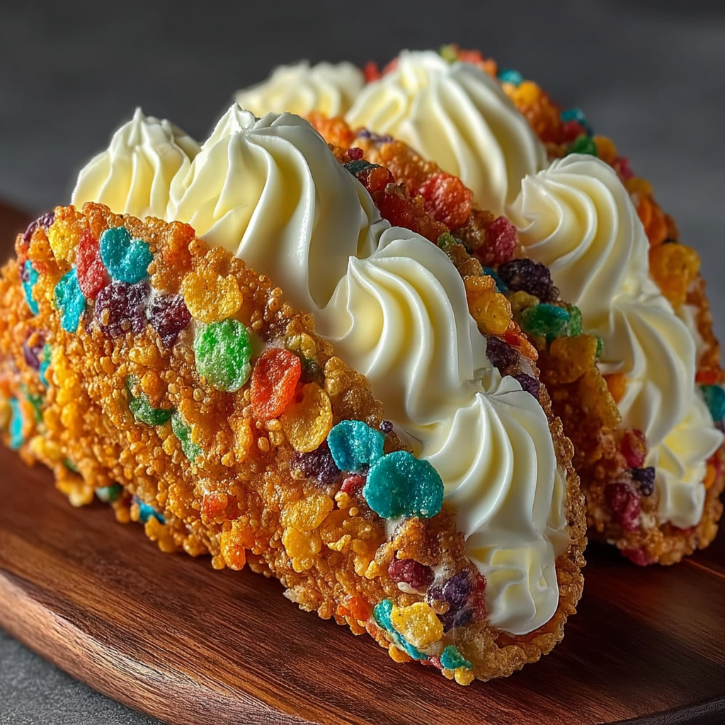 Fruity Pebbles Cheesecake Tacos – Bunte, Knusprige & Cremige Dessert-Tacos