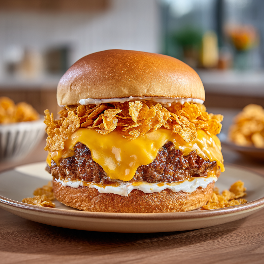 Doritos BBQ Ranch Smash Burger – Crunchy, würzig und unwiderstehlich