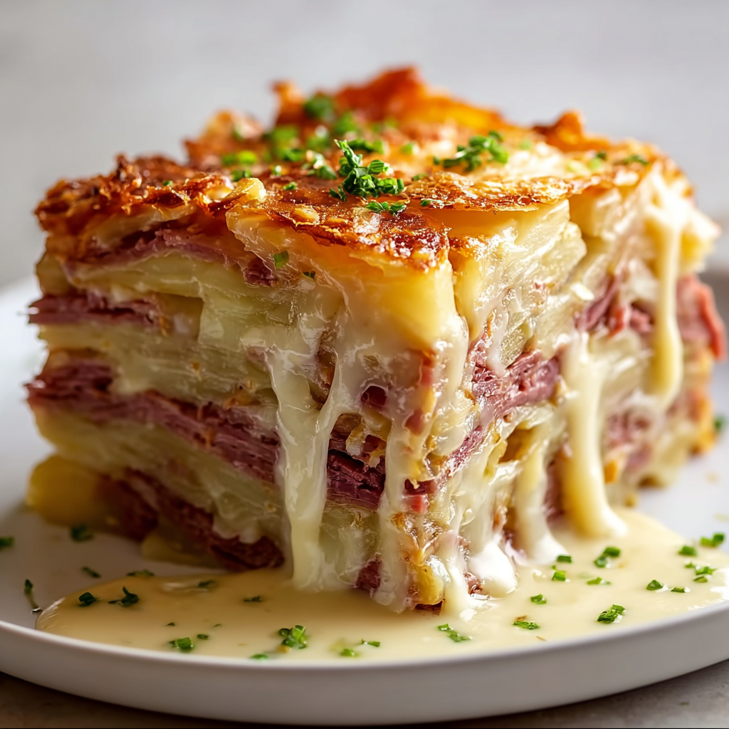 Vrstvený Reubenův nákyp