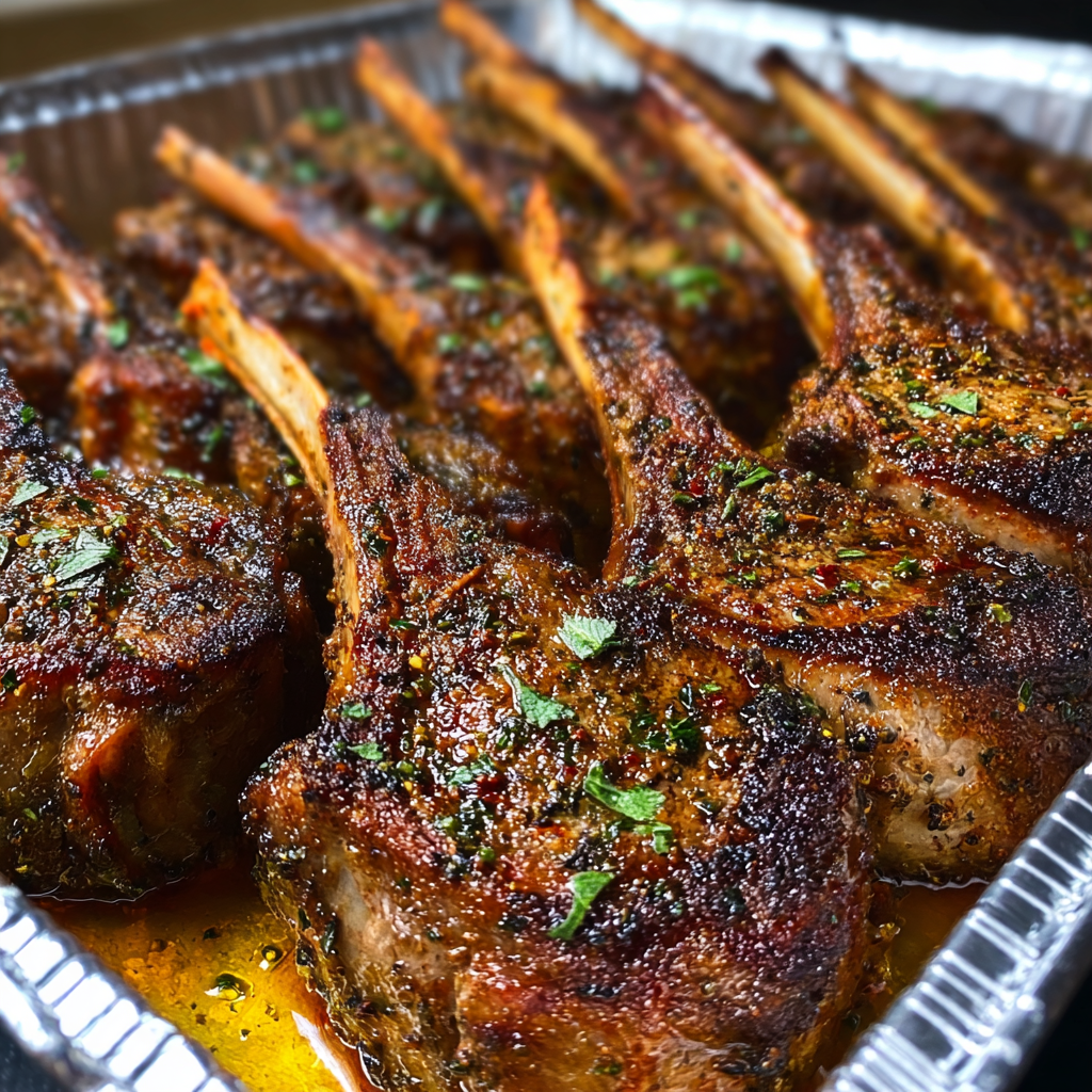 Grilované středomořské jehněčí kotlety: Jemné a aromatické