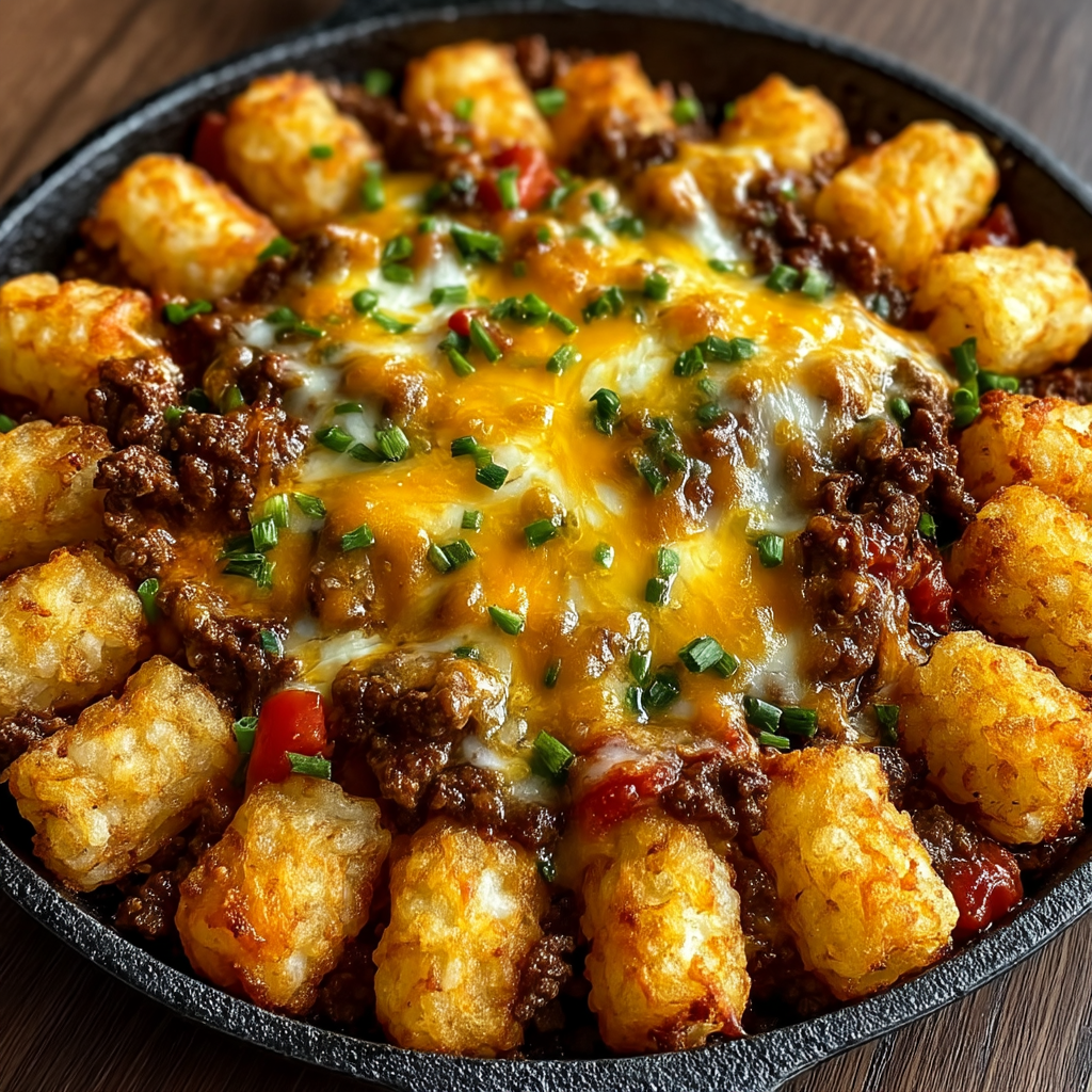 Tater Tot Sloppy Joe Pánev