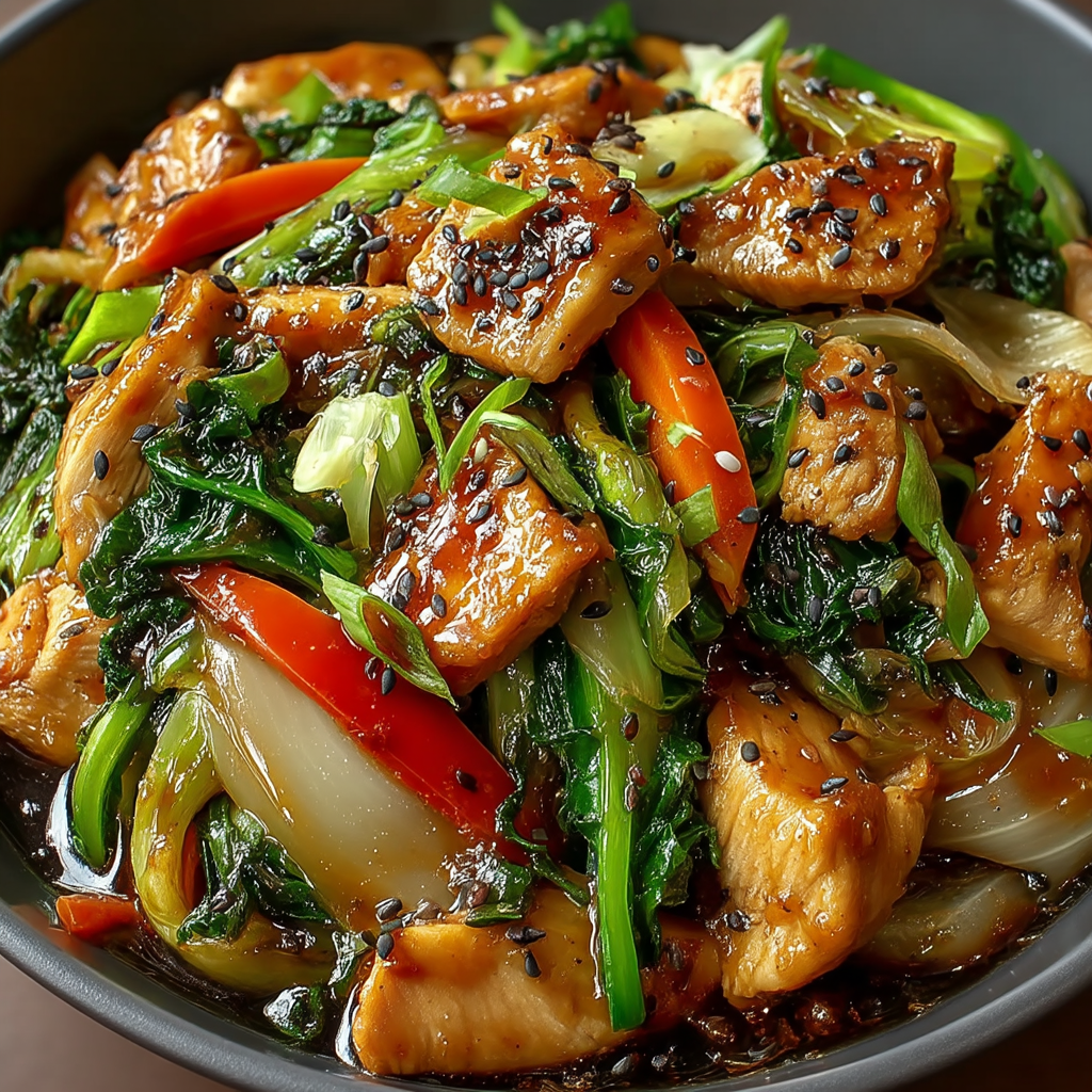 Čínské kuřecí maso se zelím na pánvi – Rychlé, kořeněné a křupavé
