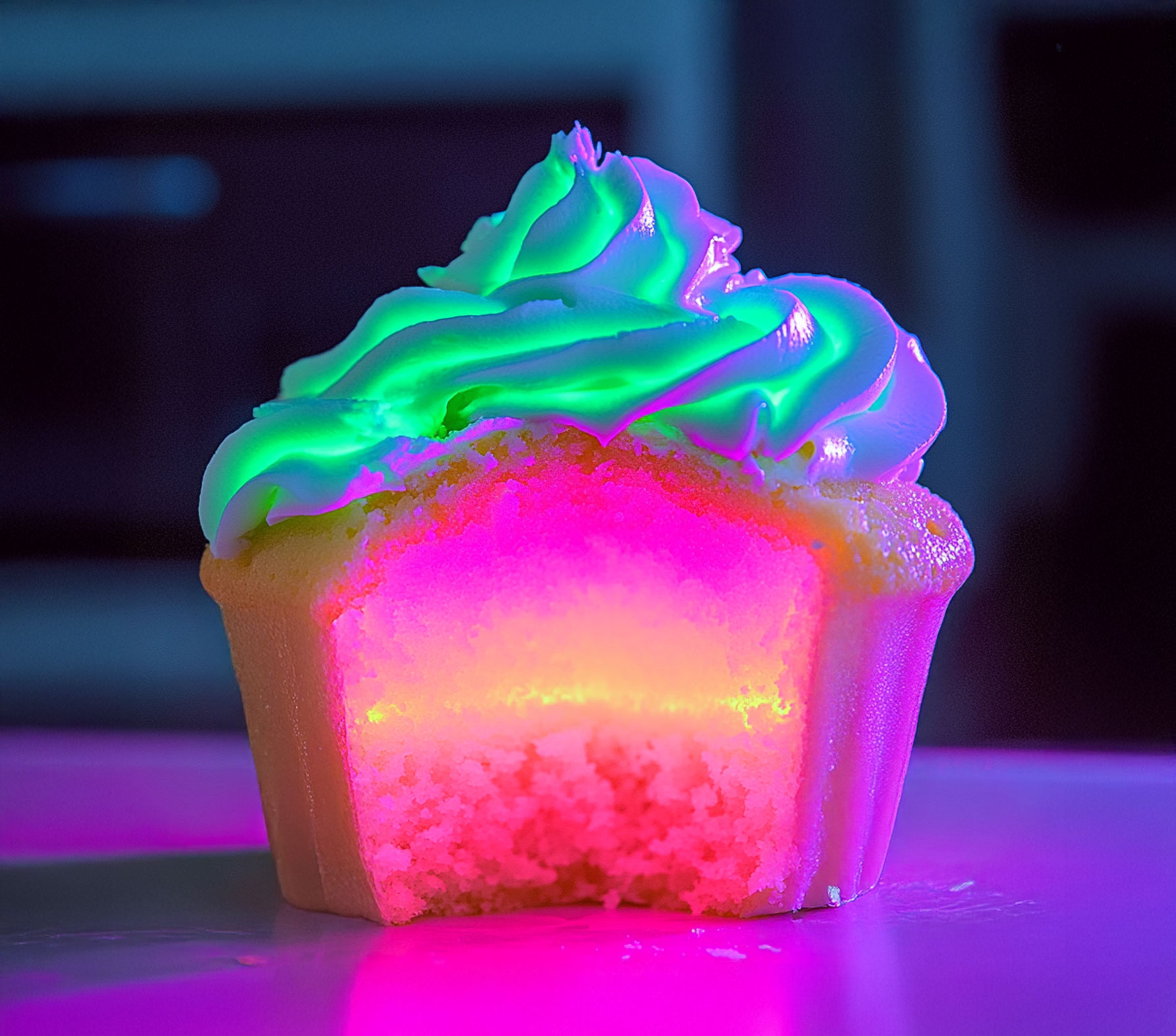 Zářící cupcakes ve měsíčním svitu – kouzelný vrchol!