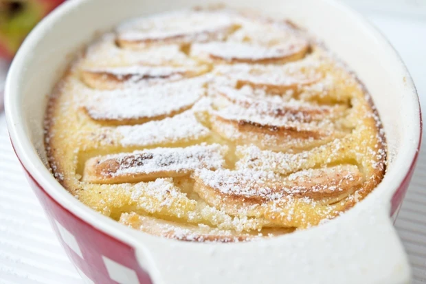 Griessový nákyp s jablky