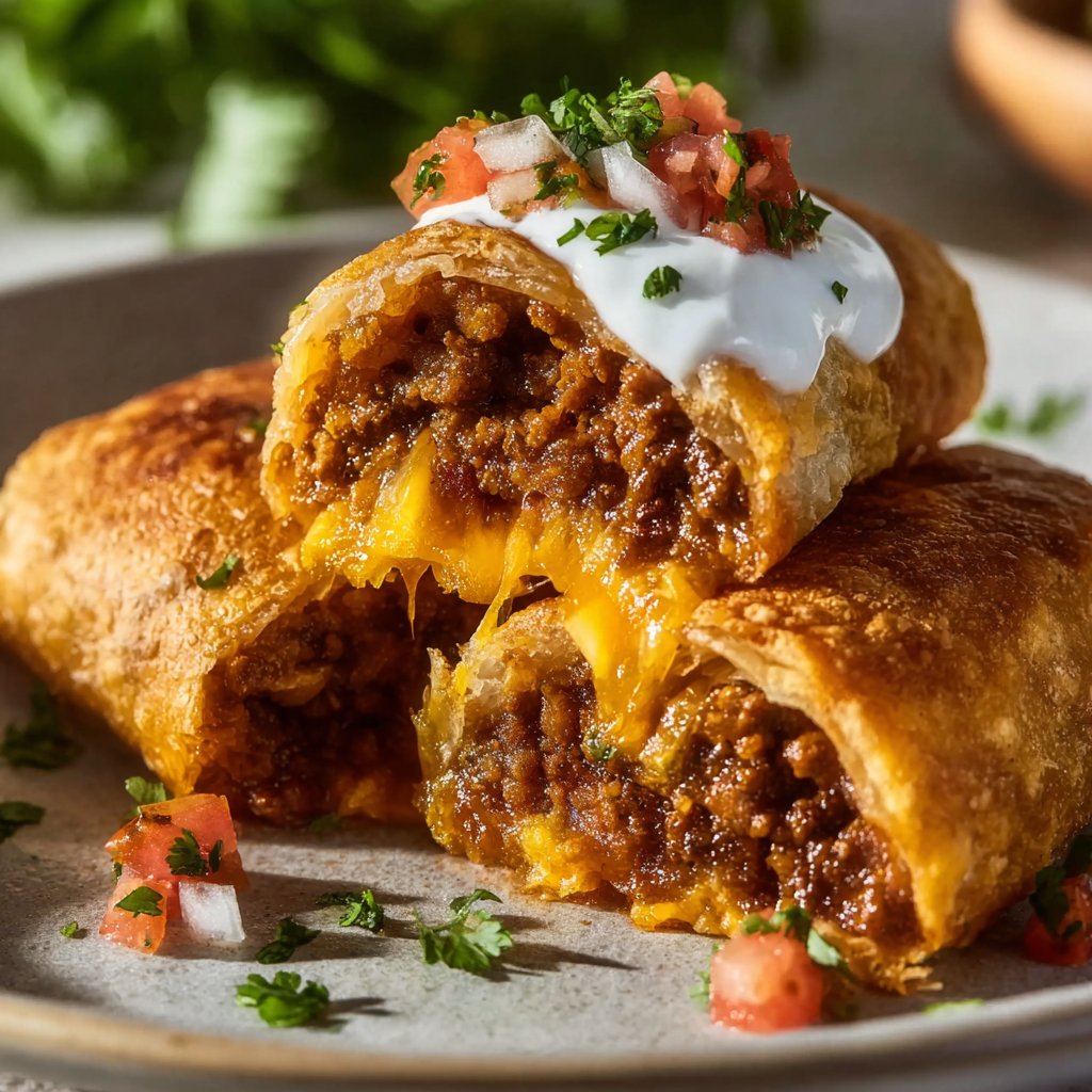 Meximelt s hovězím a sýrové taco – Syté mexické bomby
