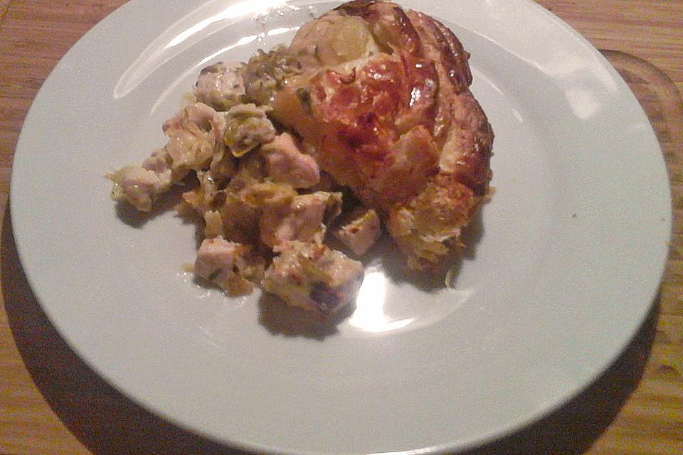 Kuřecí a pórek koláč