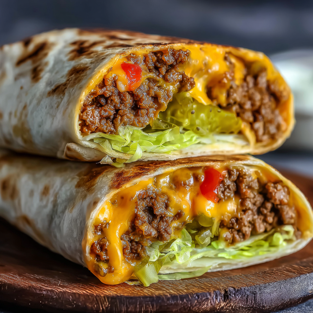 Cheeseburgerové závitky z air fryeru