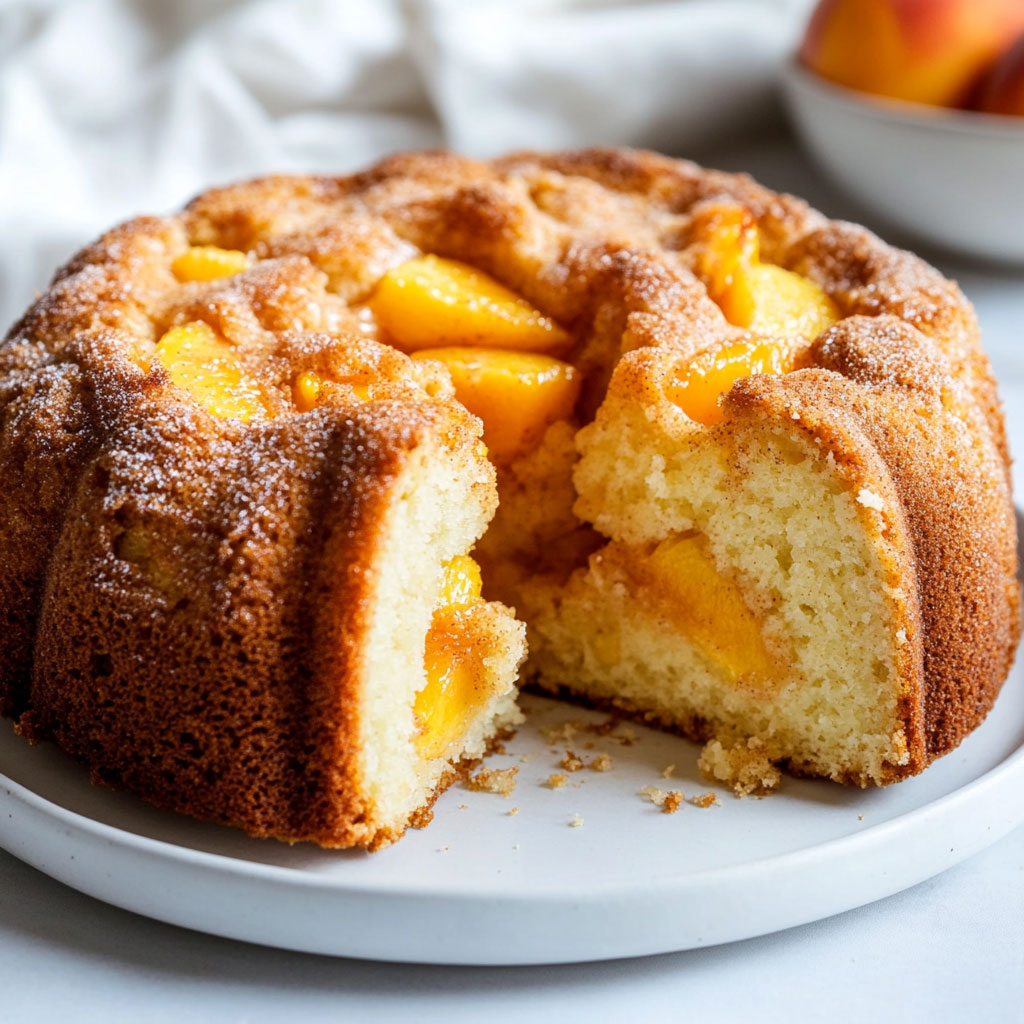 Peach Cobbler Pound Cake – To nejlepší z obou světů!
