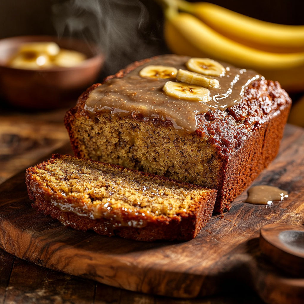 Hausgemachtes Bananenbrot mit Brown-Butter-Glasur – Saftig, süß & unwiderstehlich