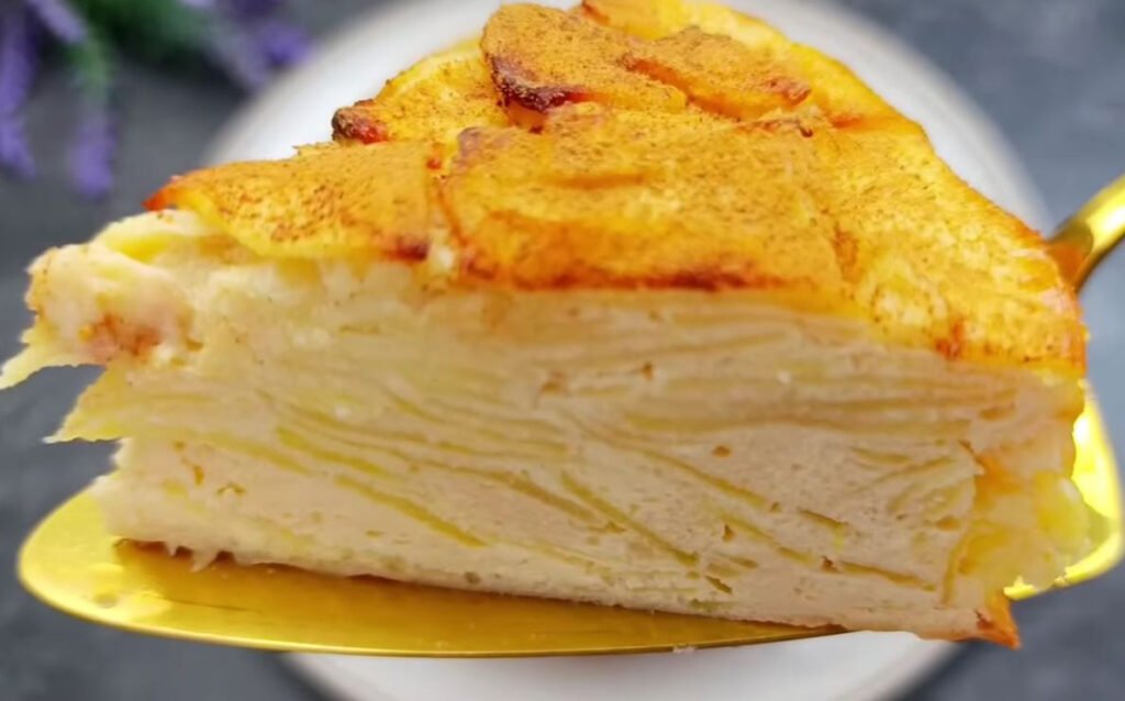 Ich halte eine strenge Diät und mein Ernährungsberater hat mir diesen Apfelkuchen zum Frühstück gegeben: Er ist großartig!