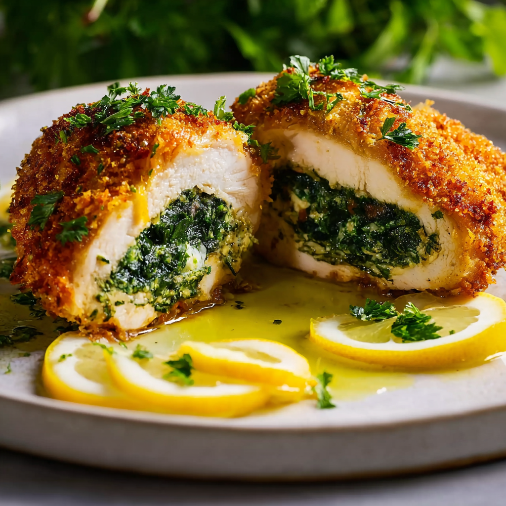 Kuřecí prsa plněná česnekovým máslem („Chicken Kiev“) – Lahodný zážitek