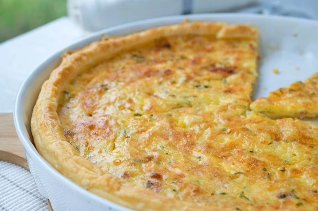 Quiche lorraine s listovým těstem