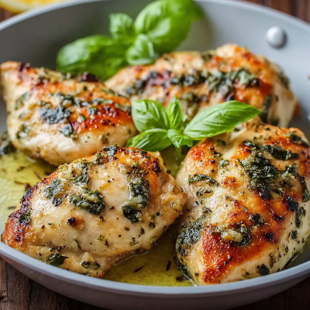 Italské bazalkové kuře