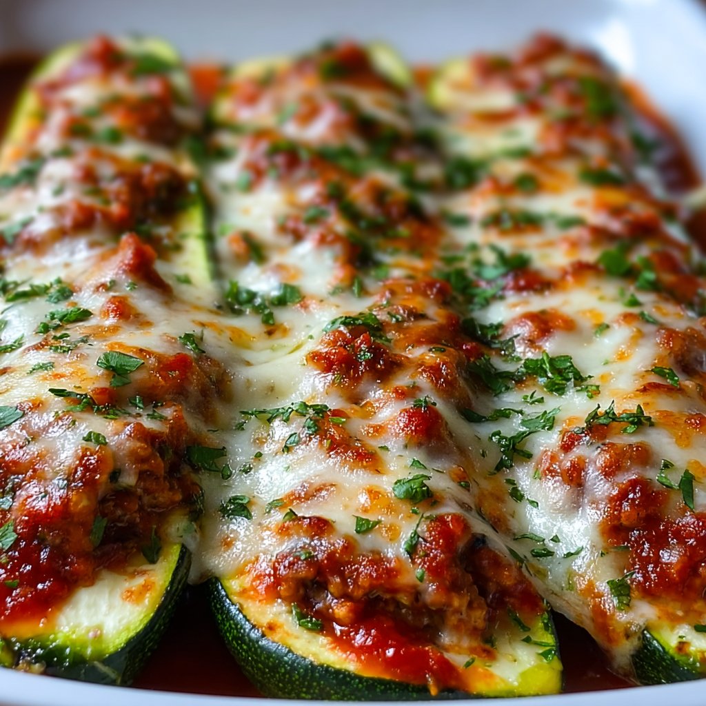 Kuřecí parmazánové cuketové lodičky