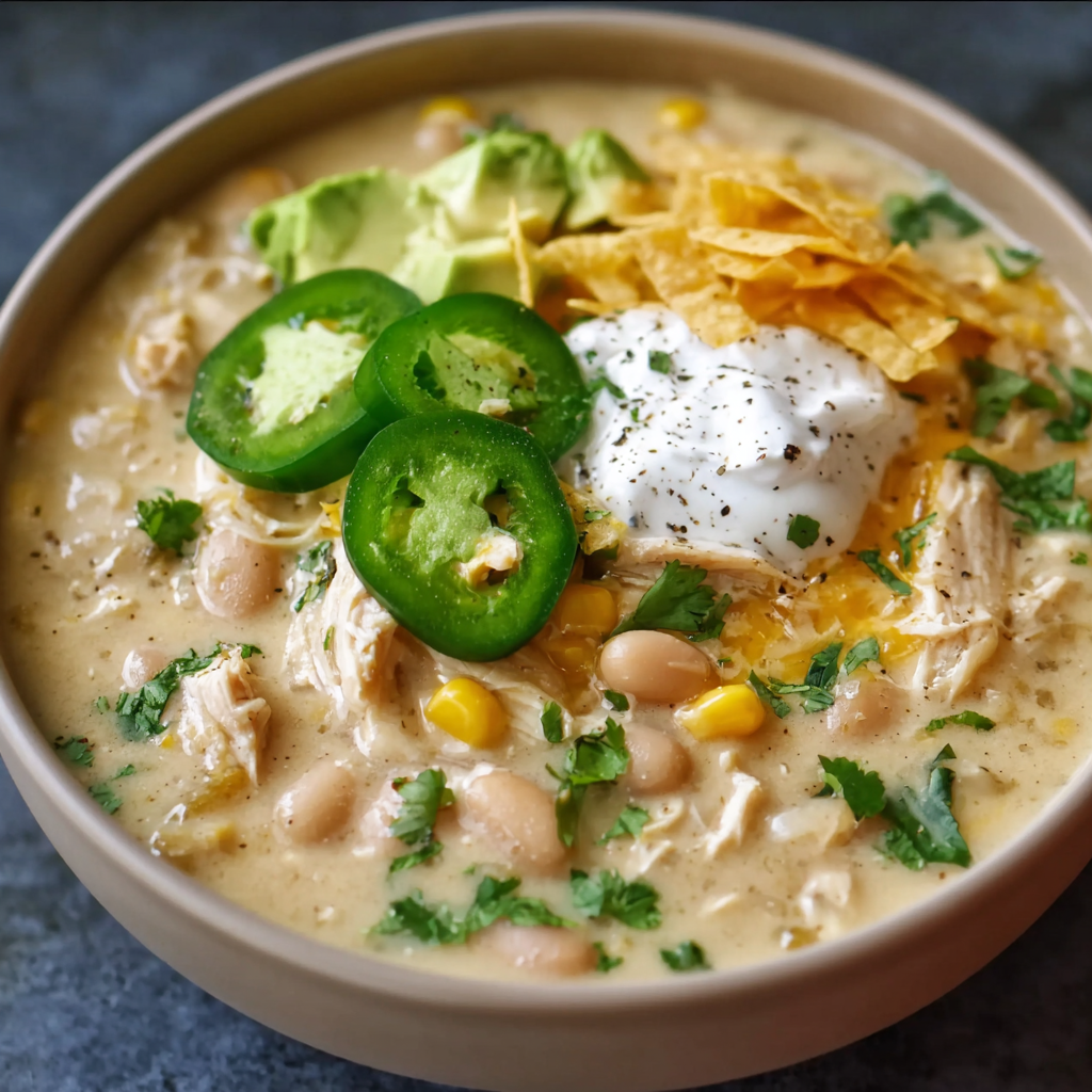 Krémové Crockpot bílé kuřecí chili