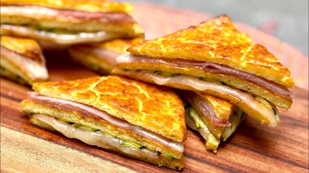 Ich esse kein Mehl mehr, aber ich wollte Sandwiches: Ich habe sie so in nur 10 Minuten zubereitet | Nur 100 Kalorien!